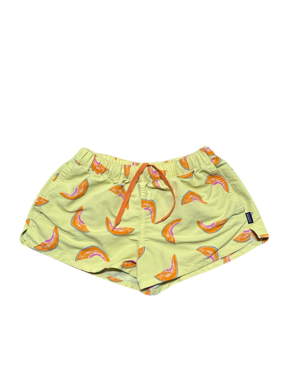 Patagonia Barely Baggies 2.5 Inseam Shorts Yellow Melons Size Small